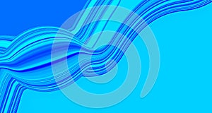 Abstract modern light blue background with fluid bend waves. Innovation technology concept. Luxury backdrop. Screen. Geometric