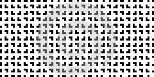 Abstract modern minimal black and white monochrome geometry rotated angle brackets grid pattern texture background