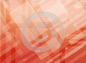 Abstract modern orange red and white background design with layers of block shapes and lines