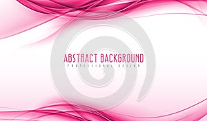 Abstract modern pink wavy smoke background. Amazing geometric vector illustrations with eps10. photo