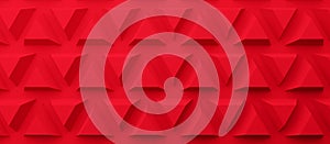 Abstract modern red pyramid background