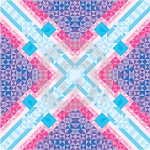 Abstract, modern texture for objects. Basic blue and pink colors.