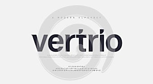 Abstract modern urban alphabet fonts. Typography sport, technology, fashion, digital, future creative logo font. vector photo