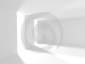 Abstract Modern White Architecture Background