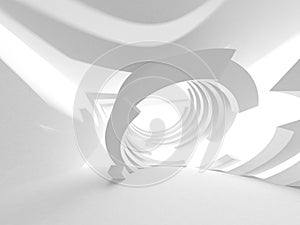 Abstract Modern White Architecture Background