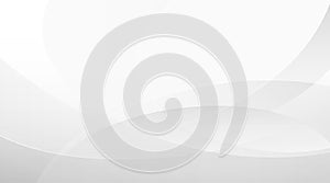 Abstract modern white and gray gradient curve background. Smooth graphic pattern. Simple curve shape element with line. Suit for