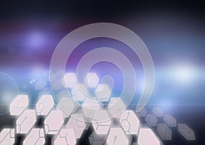 Abstract molecular structure background