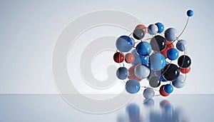 Abstract Molecular Structure - A Colorful and Dynamic Scientific Visualization