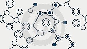 Abstract Molecular Structure Pattern Background Vector, vector design Generative AI