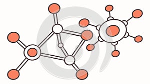 Abstract Molecular Structure, Science and Connection, vector design Generative AI