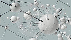 Abstract Molecular Structure: Spherical Particles and Metallic Connections