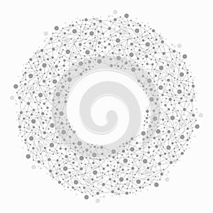 Abstract molecule background. vector