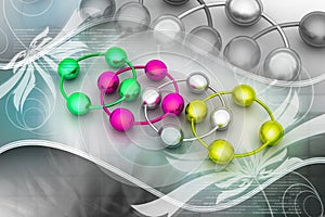 Abstract molecule icon set