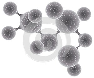 Abstract molecule or microbe photo