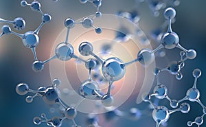 Abstraktní molekula. vědecký výzkum v molekulární chemie 