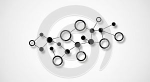 Abstract Molecule Structure Science, Technology, Network Design