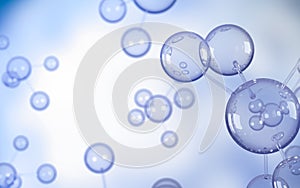 Abstract molecules design. Atoms. Abstract background for chemistry science banner or flyer. Science or medical background. 3d