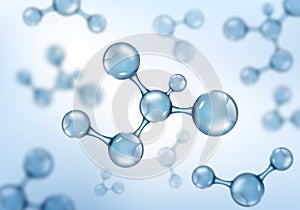 Abstract molecules design. Vector illustration