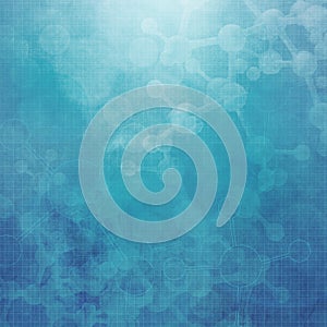 Abstract molecules medical background