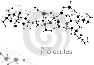 Abstract molecules medical background (Vector)