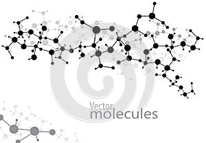 Abstract molecules medical background (Vector) photo