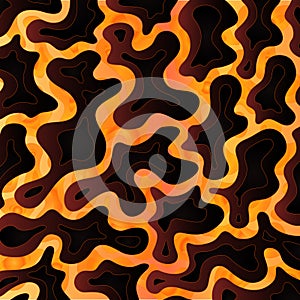 Abstract Molten Lava