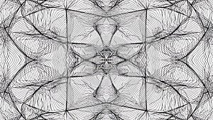 Abstract Geometric Wireframe Pattern Background
