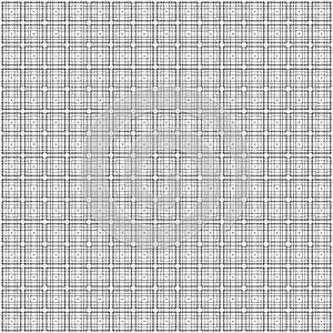 Abstract Monochrome Black Fence Grid Fabric Texture Background Seamless Pattern Vector Illustration