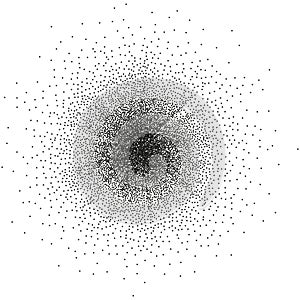 Abstract monochrome halftone. EPS 10