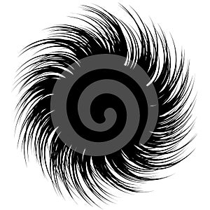 Abstract monochrome spirally, spiral element.