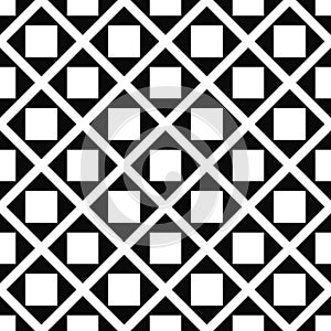 Abstract monochrome square pattern design