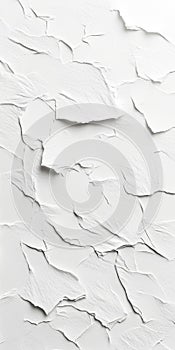 Abstract White Wall Texture Cracked and Peeling Paint Surface