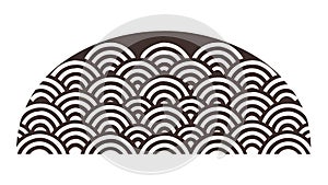 Abstract Monochrome Wavy Lines Pattern Background, vector design Generative AI