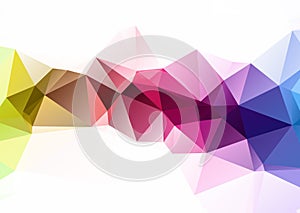 Abstract mosaic Colorful and White Polygonal Geometric Triangle Background, Low Poly Style. Business Design Templates modern