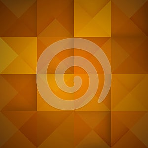 Abstract mosaic orange background. Vector Illustration