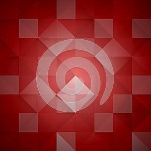Abstract mosaic red background. Vector Illustration