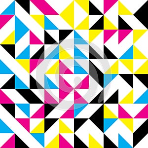 Abstract mosaic of right triangles