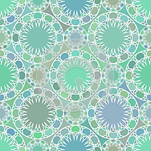 Abstract mosaic spirograph pattern