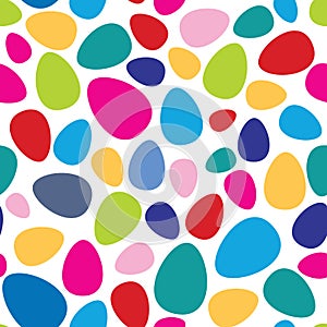 Abstract mosaic spot pattern. Easter egg seamless background
