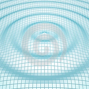 Abstract mosaic swimming pool bottom circle water ripple sound wave background template vector