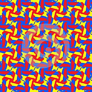Abstract mosaic tessellation geometry seamless pattern