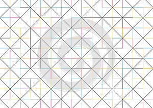 Abstract mosaic tiles vector background. Simple trendy symmetrical lines background