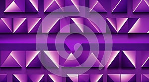 abstract motion background with geometric tringle shapes in purple color tones