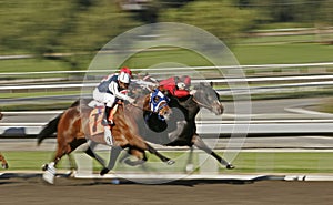 Abstract Motion Blur Horse Race c