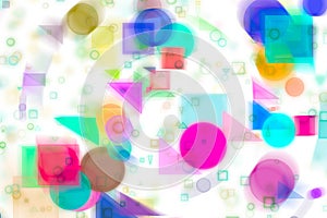 Abstract shape illustrations background. Pattern, painting, drawing, soft & bubble.