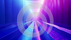 abstract motion digital cg background neon color lines pattern blue violet tunnel gradient loop