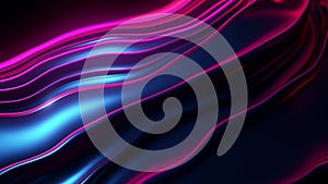 abstract motion digital cg background neon color lines pattern isolated on black