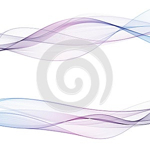 Abstract motion smooth color wave vector. Set of Curve colorful lines. eps 10