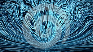 Abstract motion video background same to fantasy bird or alien