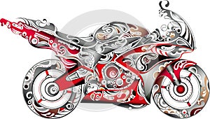 Abstract Motorbike